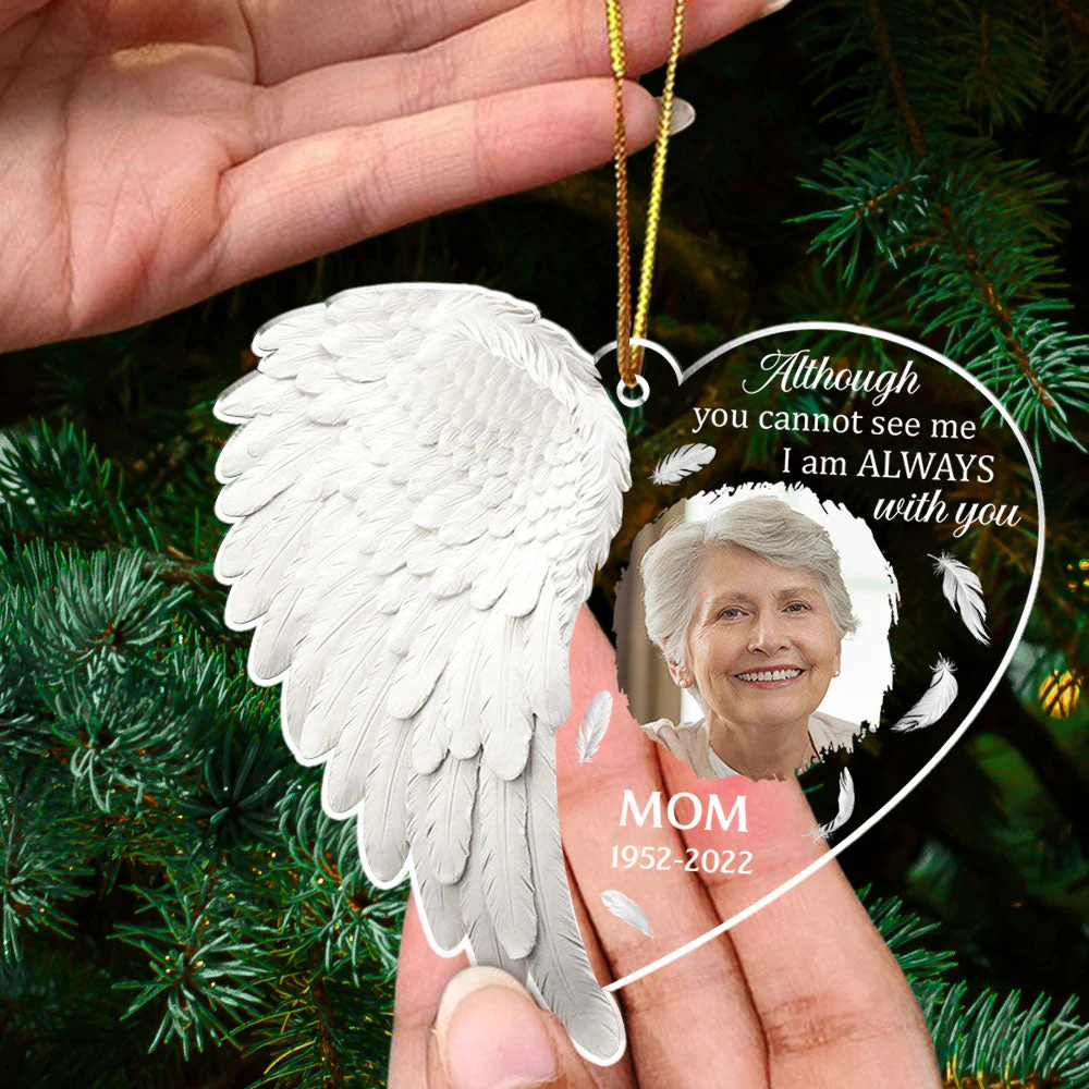 Angel In Heaven - Personalized Custom Photo Acrylic Ornament - Image 5