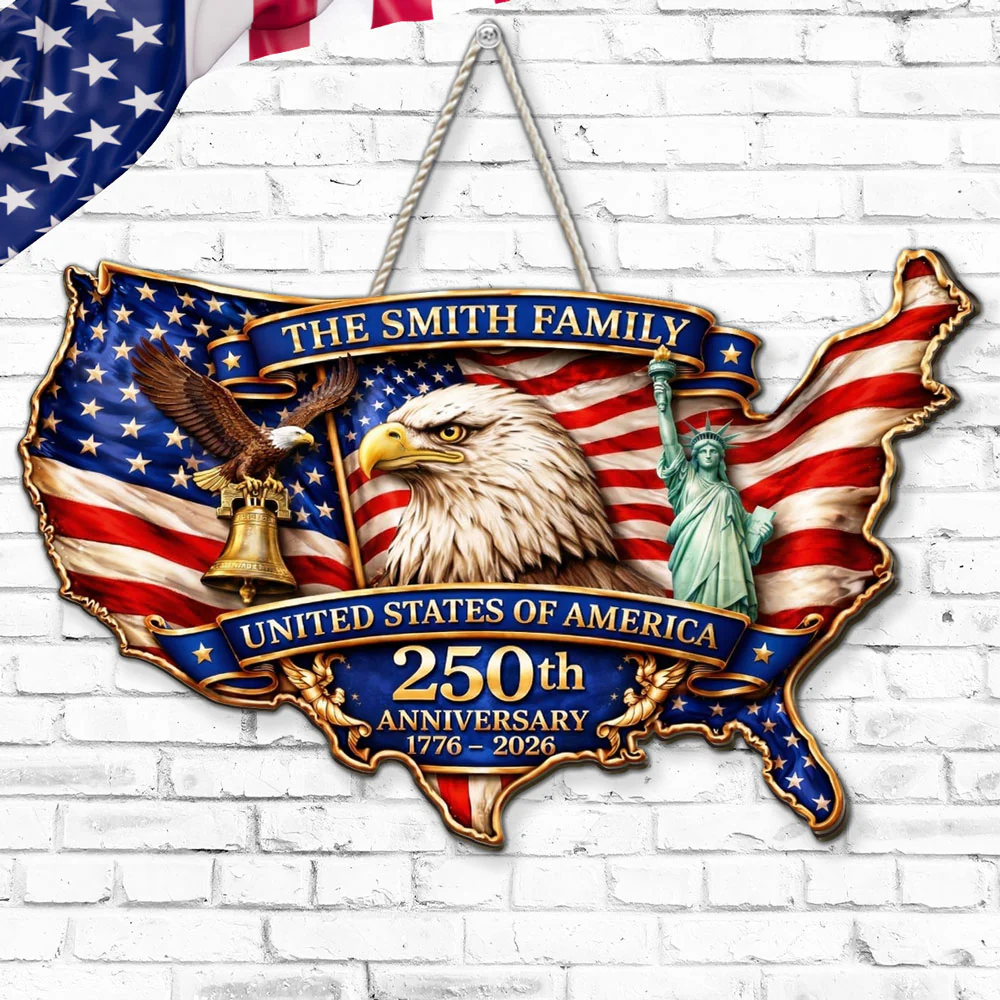 Anniversary 250 - Personalized Custom Wood Sign - Image 2