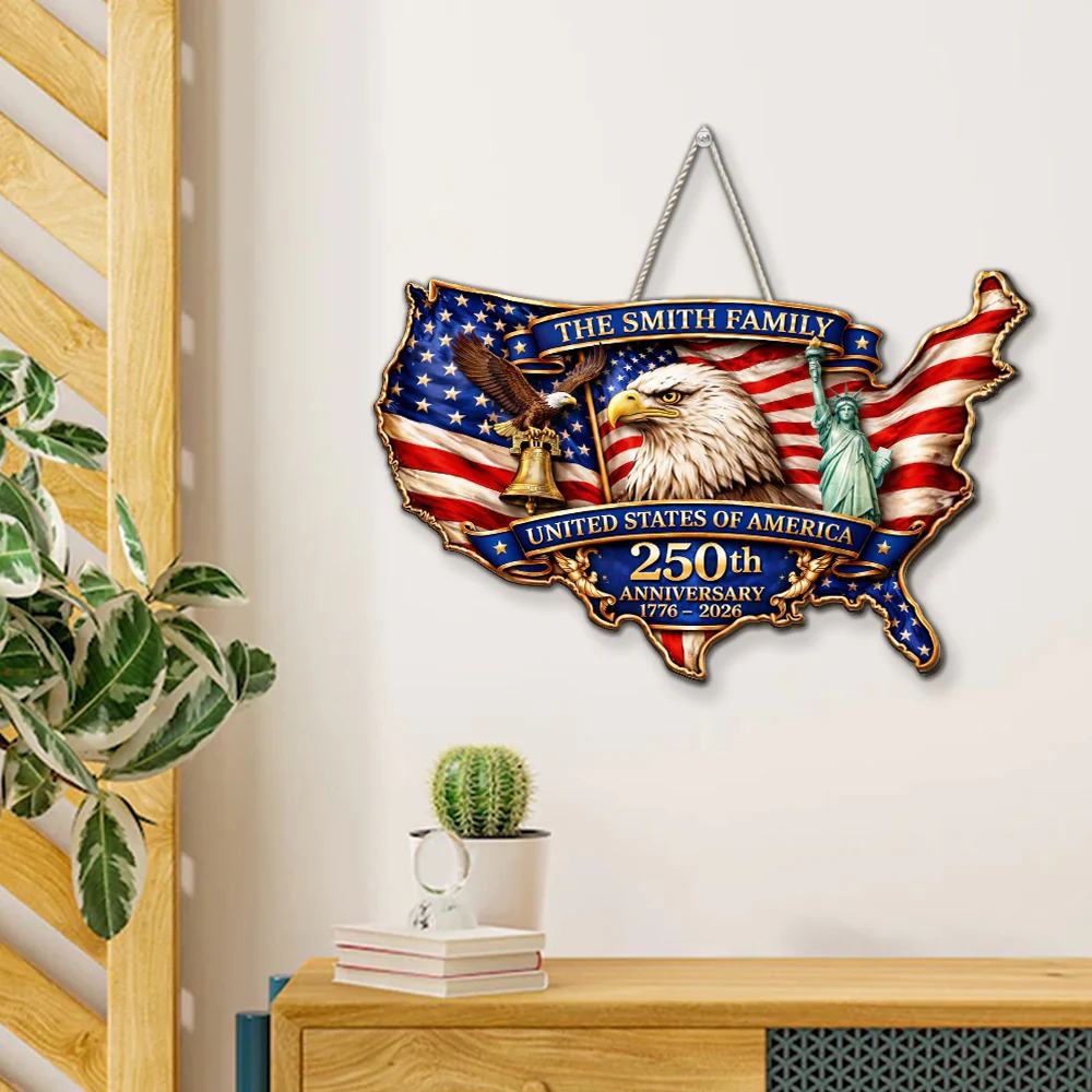 Anniversary 250 - Personalized Custom Wood Sign - Image 4