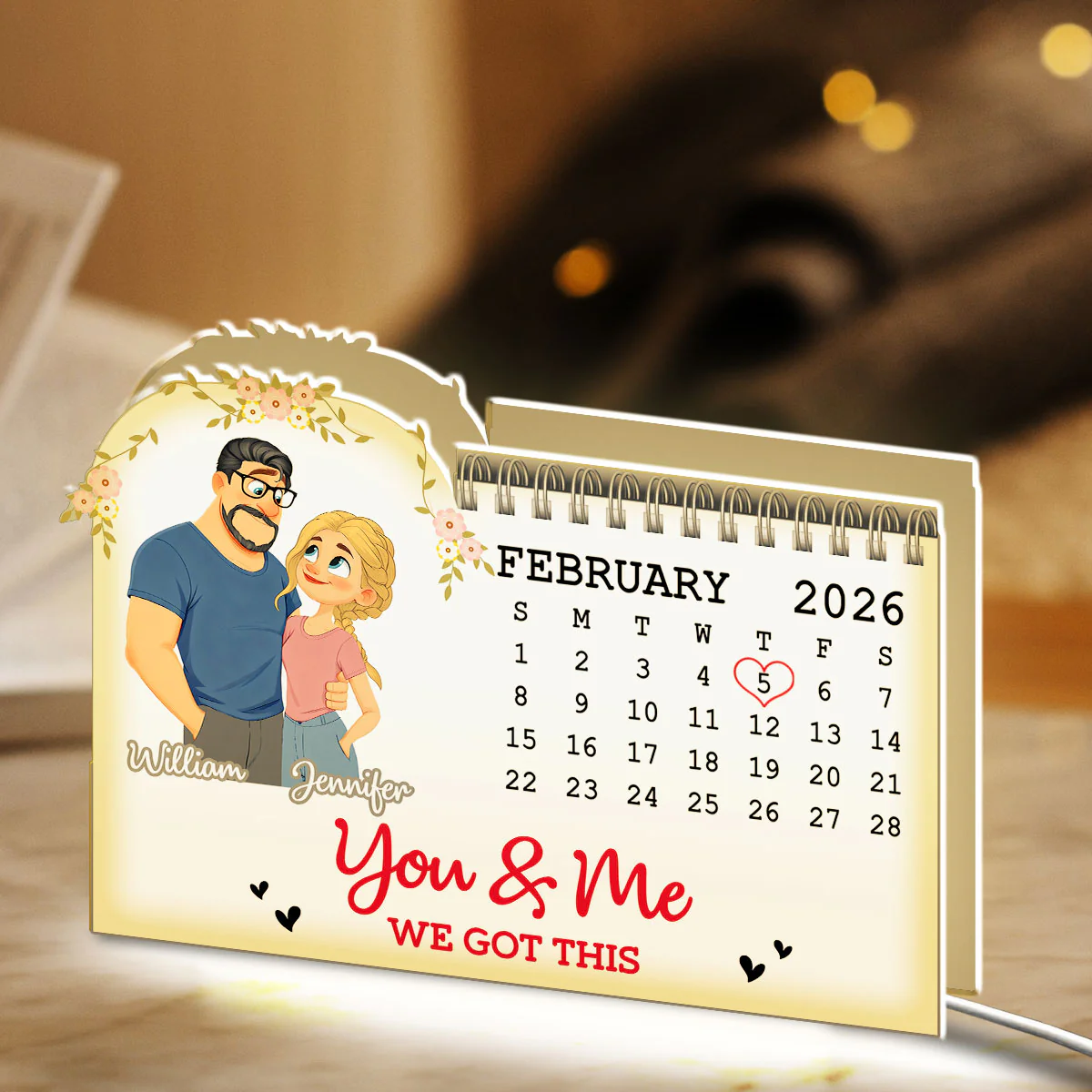 Anniversary Date - Personalized Custom Light Box - Image 3