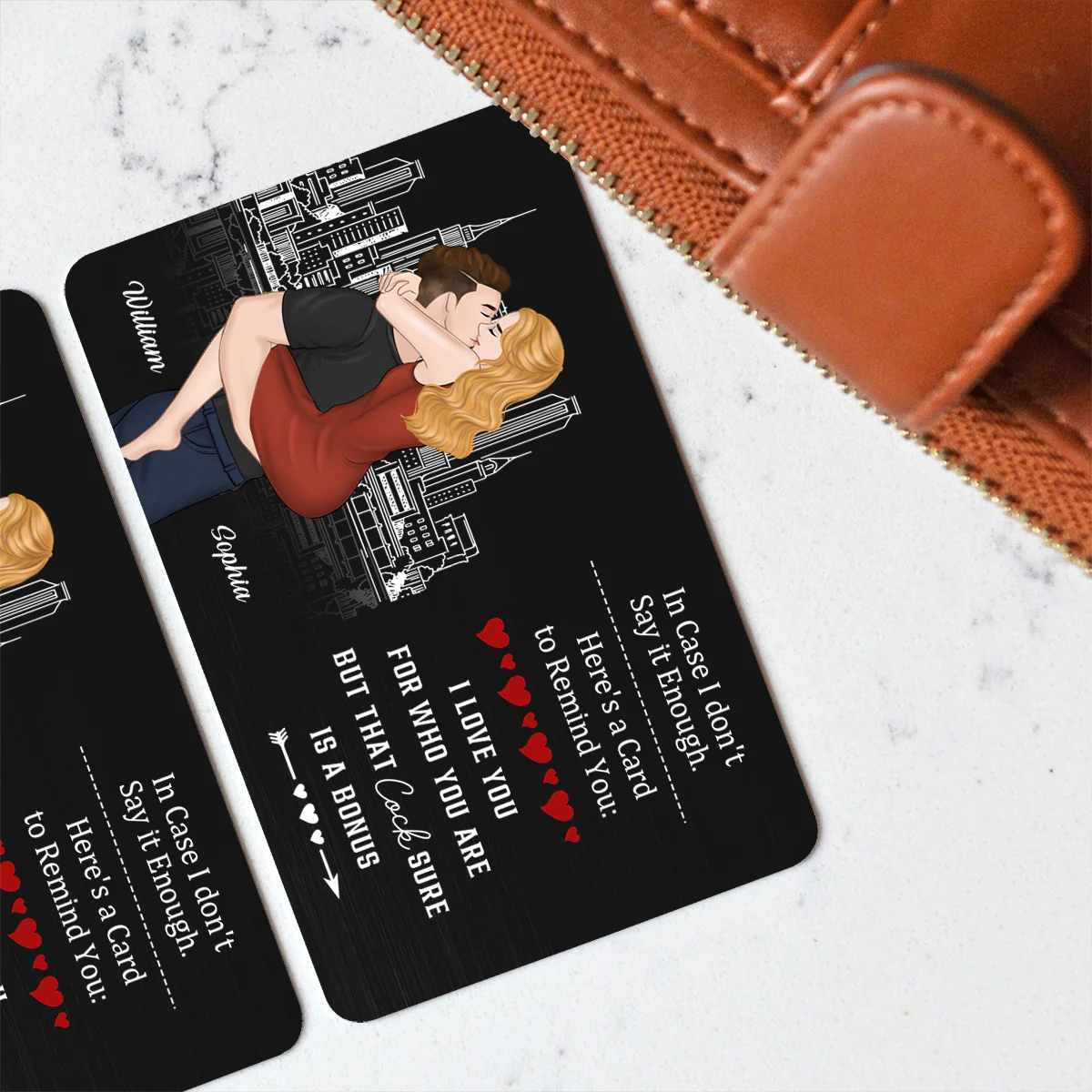 Anniversary Reminder Card - Personalized Custom Wallet Card - Image 4