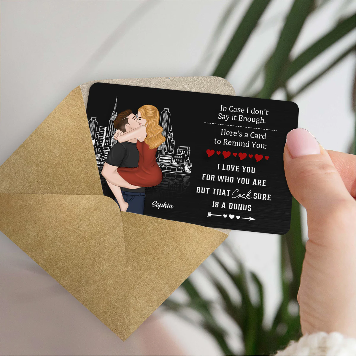 Anniversary Reminder Card - Personalized Custom Wallet Card - Image 5