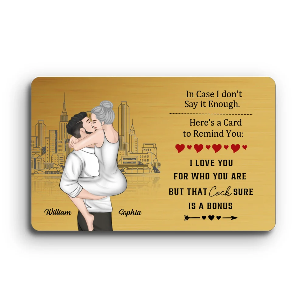 Anniversary Reminder Card - Personalized Custom Wallet Card - Image 9