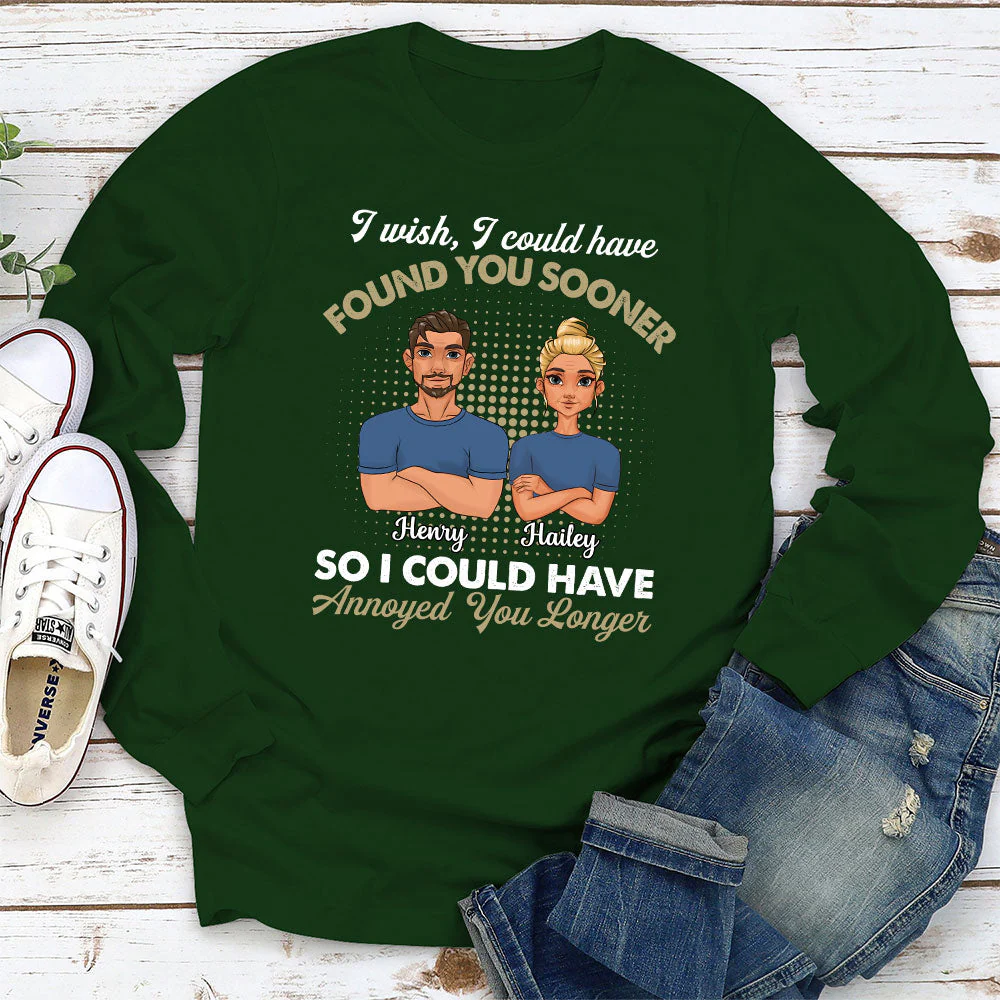 Annoyed You Longer - Personalized Custom Long Sleeve T-shirt - Image 3