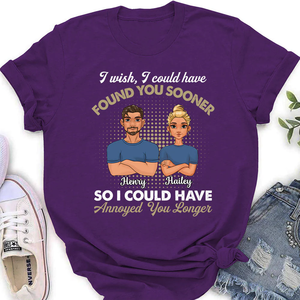 Annoyed You Longer - Personalized Custom Women's T-shirt - Image 2