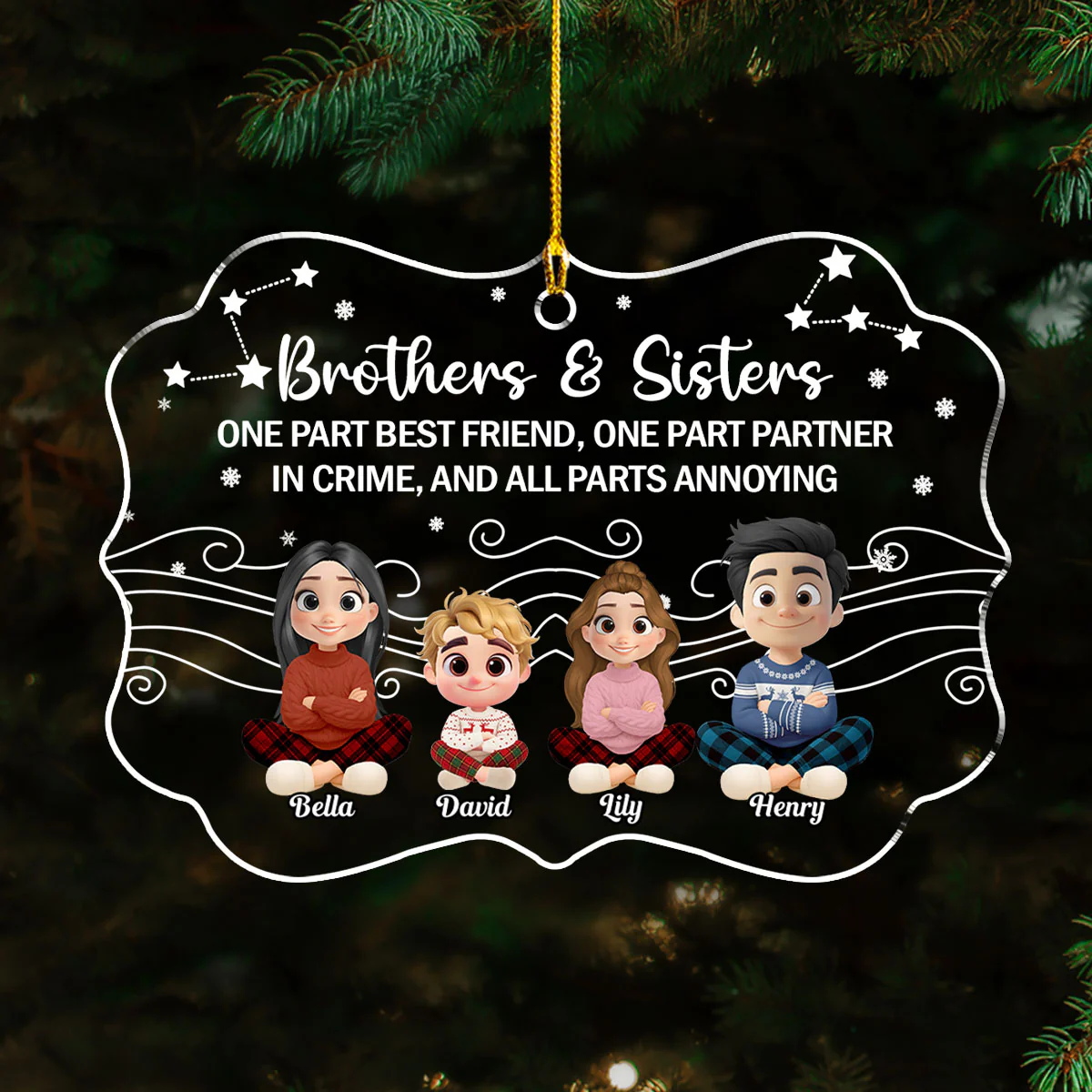 Annoying But Always My Person - Personalized Custom Acrylic Ornament - Image 2