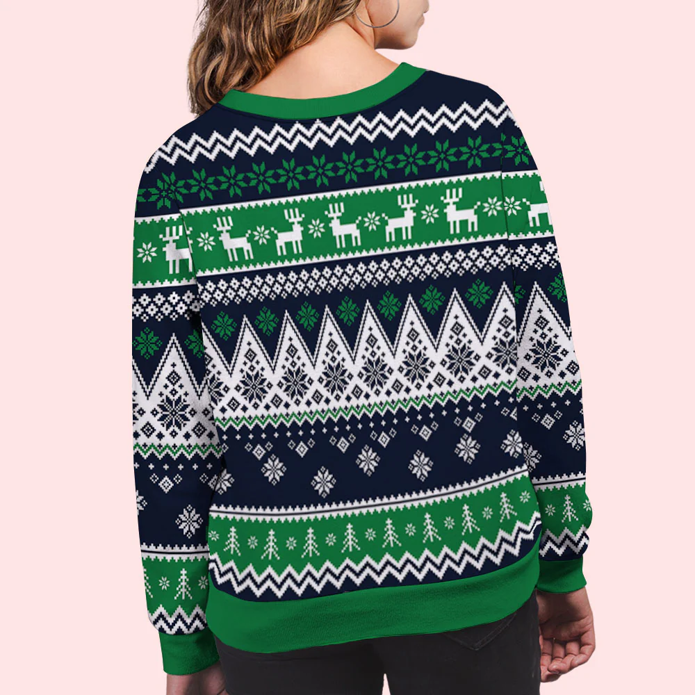 Annoying Each Other Cartoonized - Personalized Custom All-Over-Print Sweatshirt - Image 4