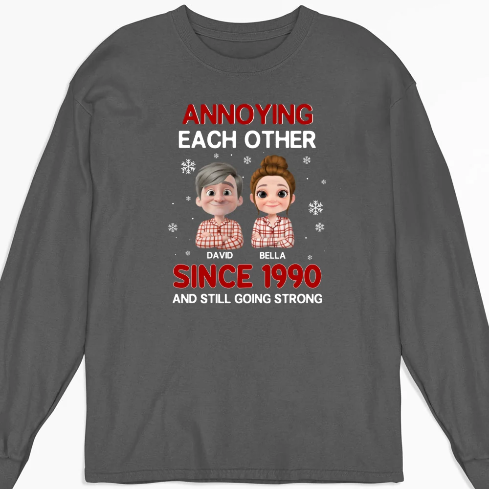 Annoying Each Other Christmas - Personalized Custom Shirt - Image 12