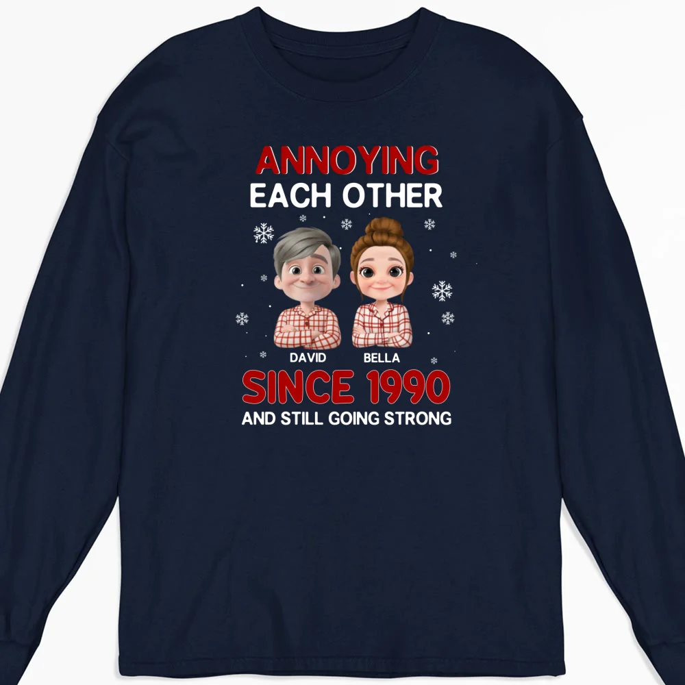 Annoying Each Other Christmas - Personalized Custom Shirt - Image 13