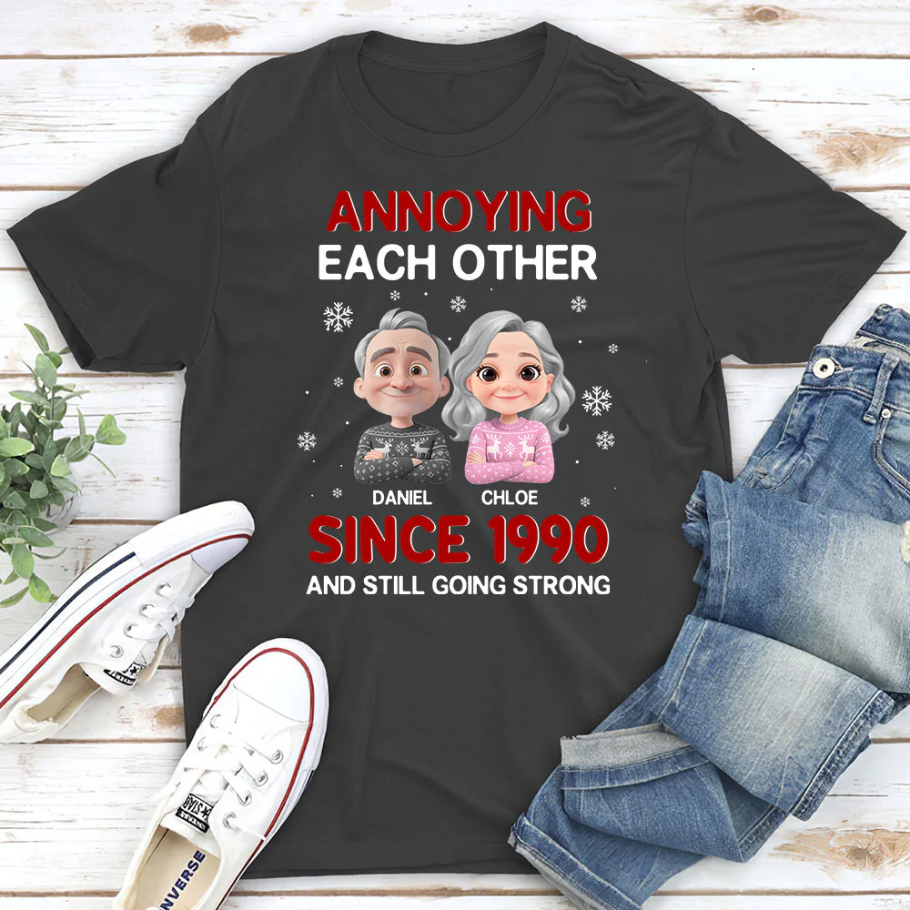 Annoying Each Other Christmas - Personalized Custom Shirt - Image 3