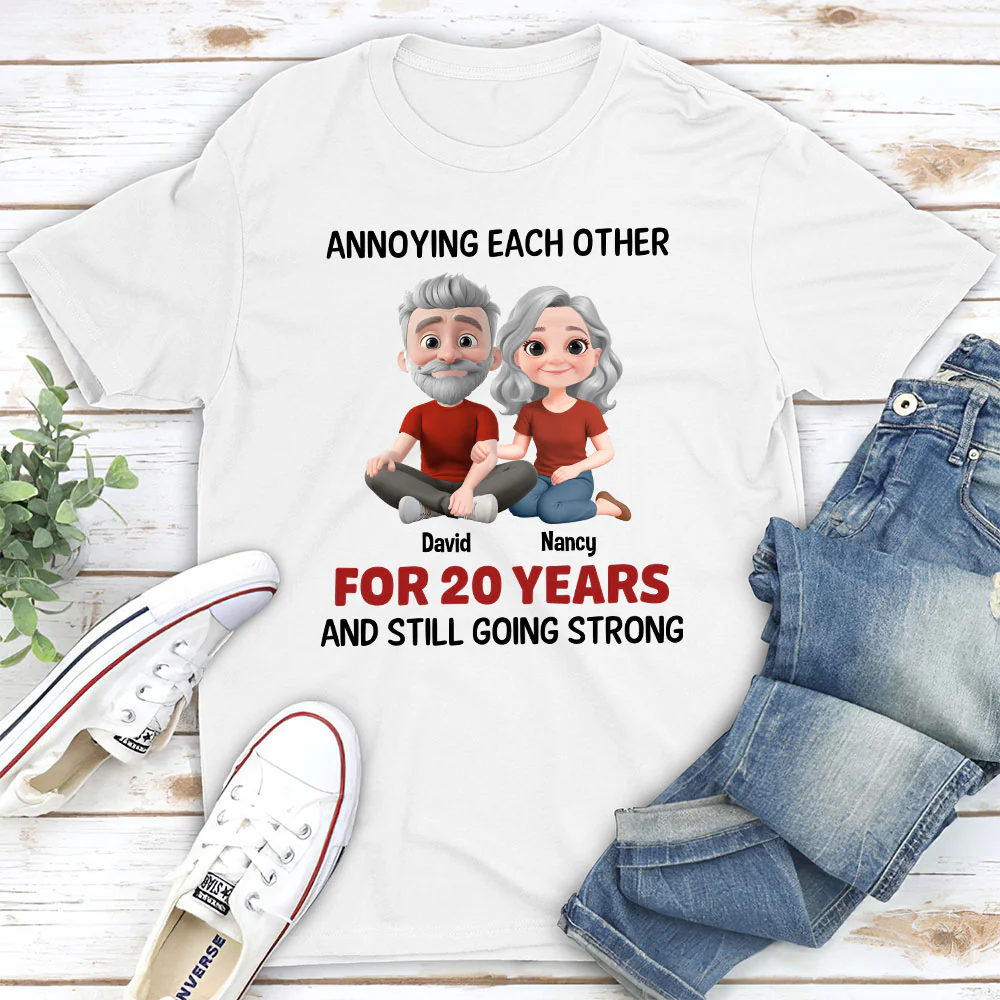 Annoying Each Other Couple - Personalized Custom Shirt - Image 2