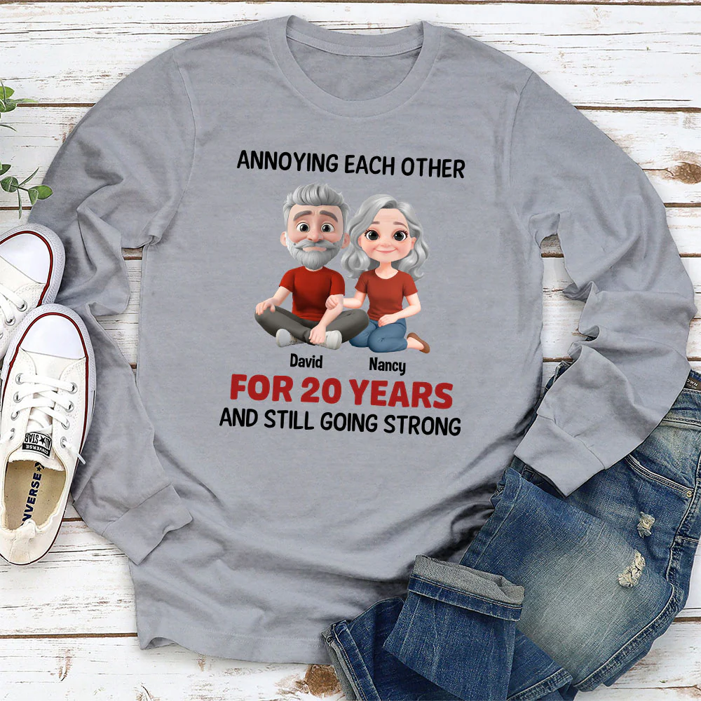 Annoying Each Other Couple - Personalized Custom Shirt - Image 4