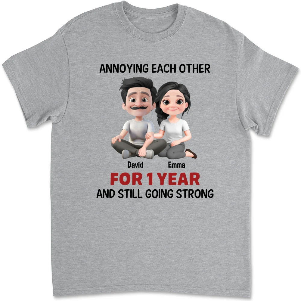 Annoying Each Other Couple - Personalized Custom Shirt - Image 7