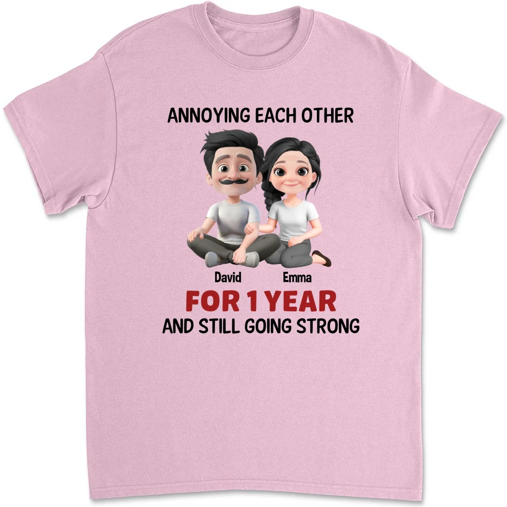 Annoying Each Other Couple - Personalized Custom Shirt - Image 9