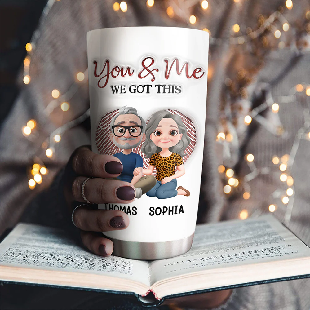Annoying Each Other For Many Years - Personalized Custom 3D Inflated Effect Tumbler - Image 2