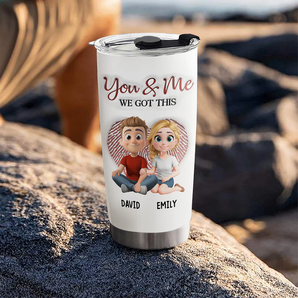 Annoying Each Other For Many Years - Personalized Custom 3D Inflated Effect Tumbler - Image 5