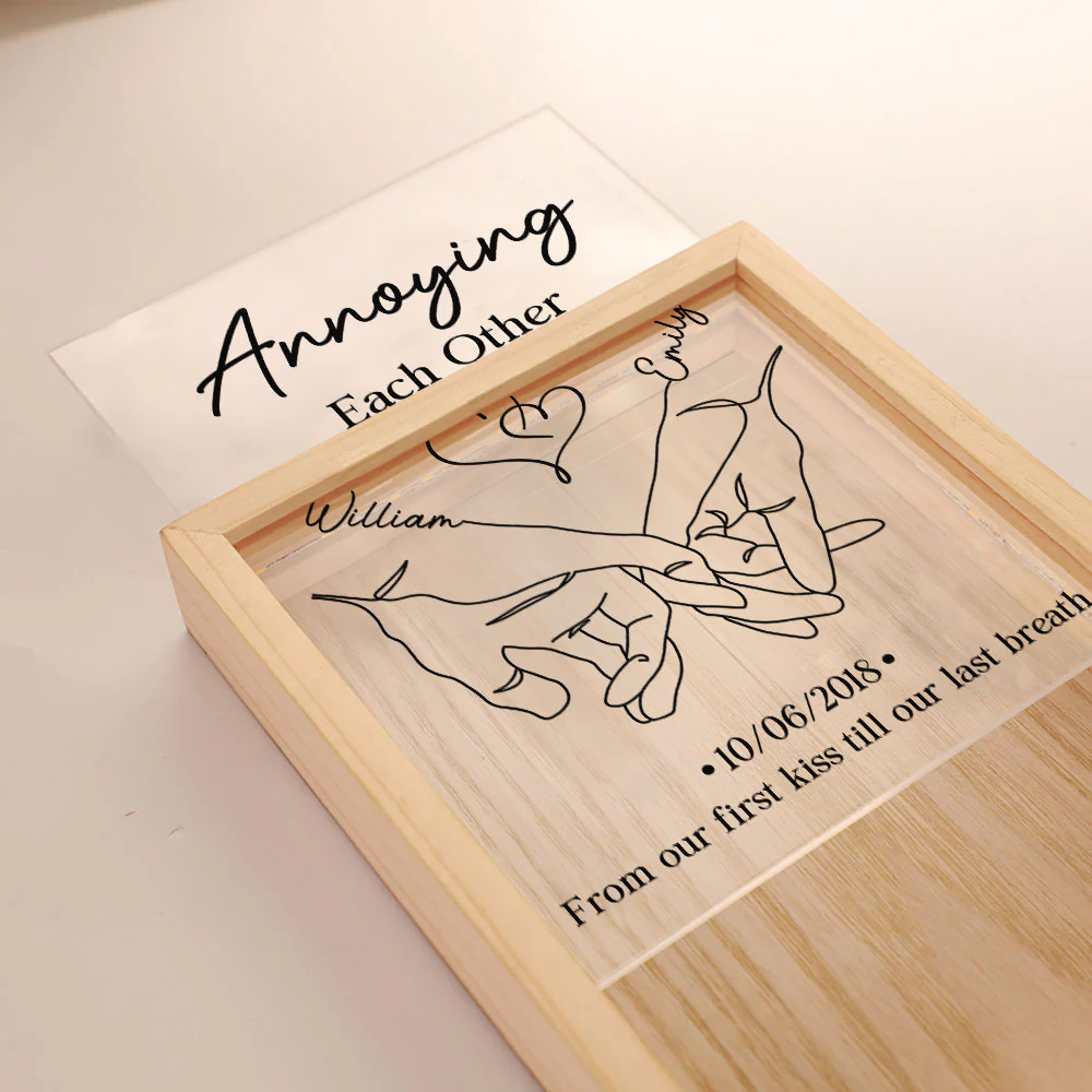 Annoying Each Other Forever Couple - Personalized Custom Frame Light Box - Image 3