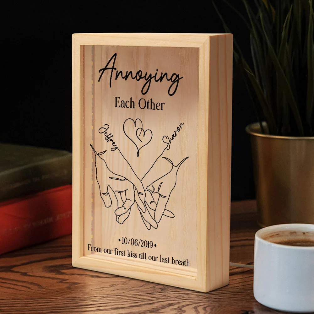 Annoying Each Other Forever Couple - Personalized Custom Frame Light Box - Image 4