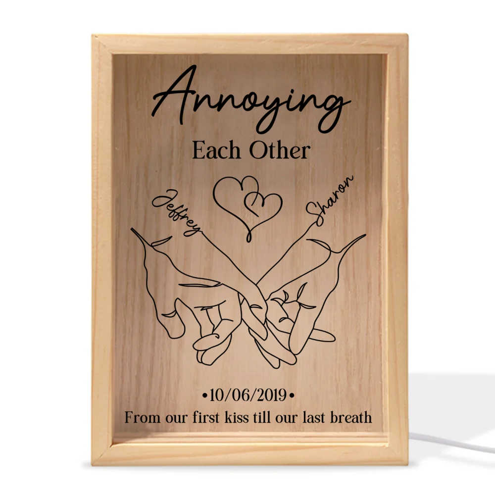 Annoying Each Other Forever Couple - Personalized Custom Frame Light Box - Image 7