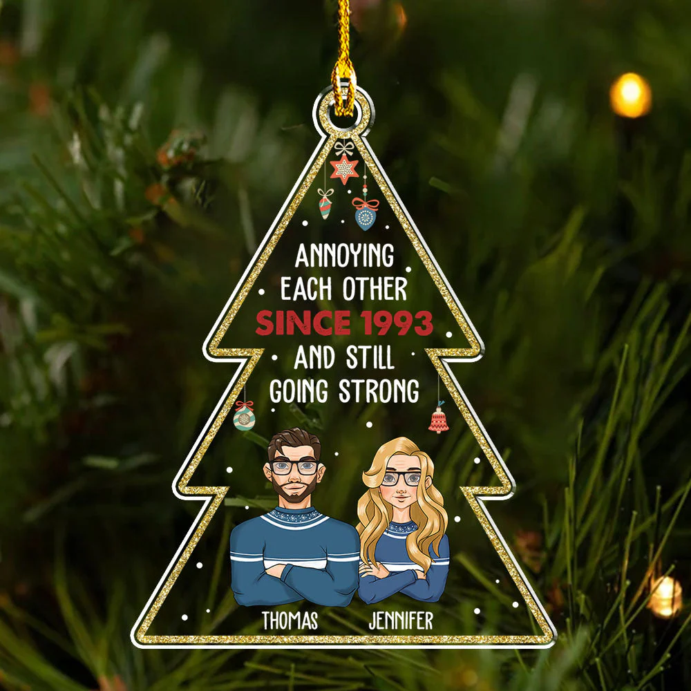 Annoying Each Other - Personalized Custom Acrylic Ornament - Image 5
