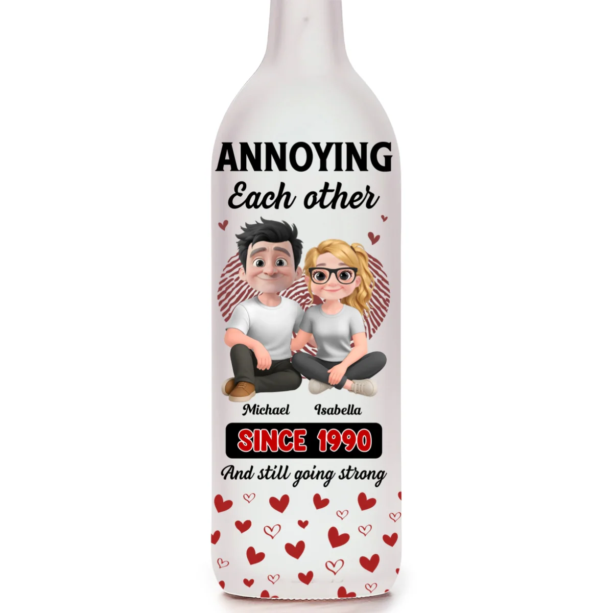 Annoying Each Other - Personalized Custom Bottle Lamp - Image 7