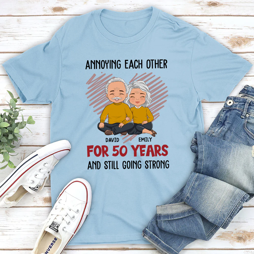 Annoying Each Other - Personalized Custom Classic T-shirt - Image 4