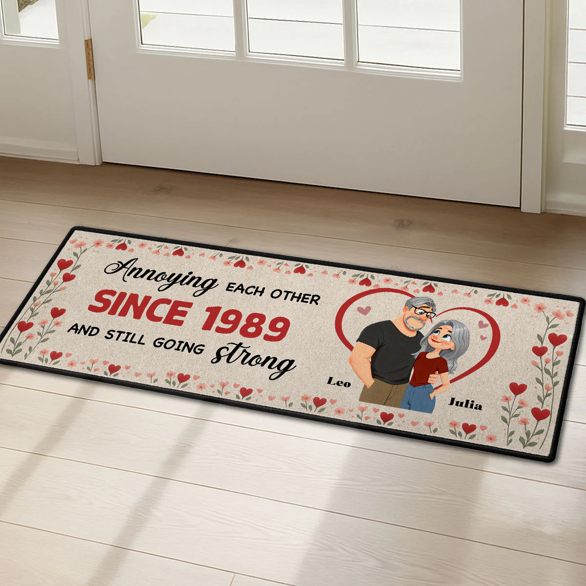 Annoying Each Other - Personalized Custom Runner Rug