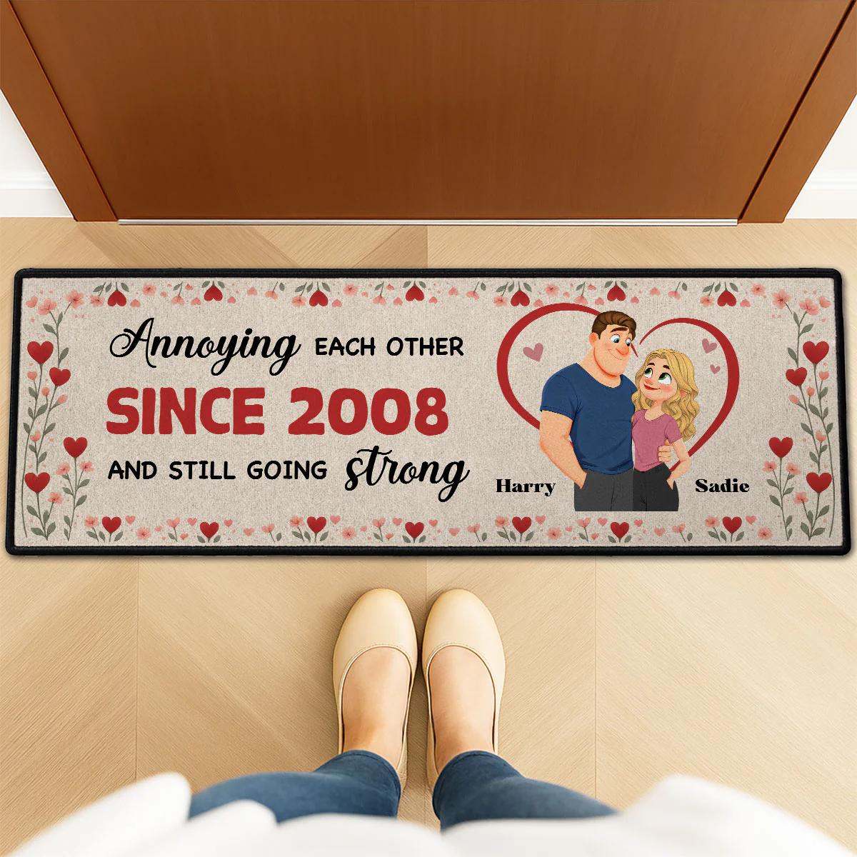 Annoying Each Other - Personalized Custom Runner Rug - Image 3