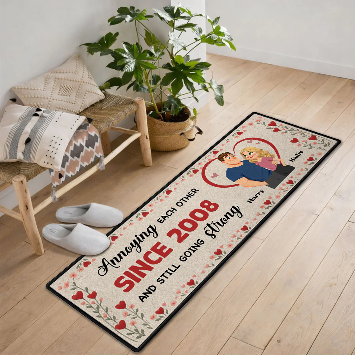 Annoying Each Other - Personalized Custom Runner Rug - Image 4