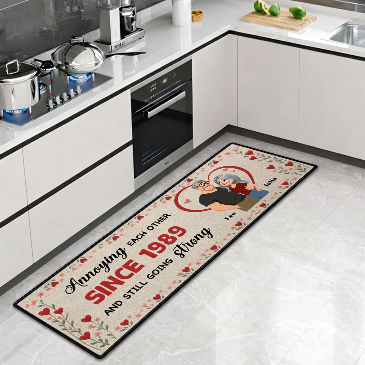 Annoying Each Other - Personalized Custom Runner Rug - Image 6