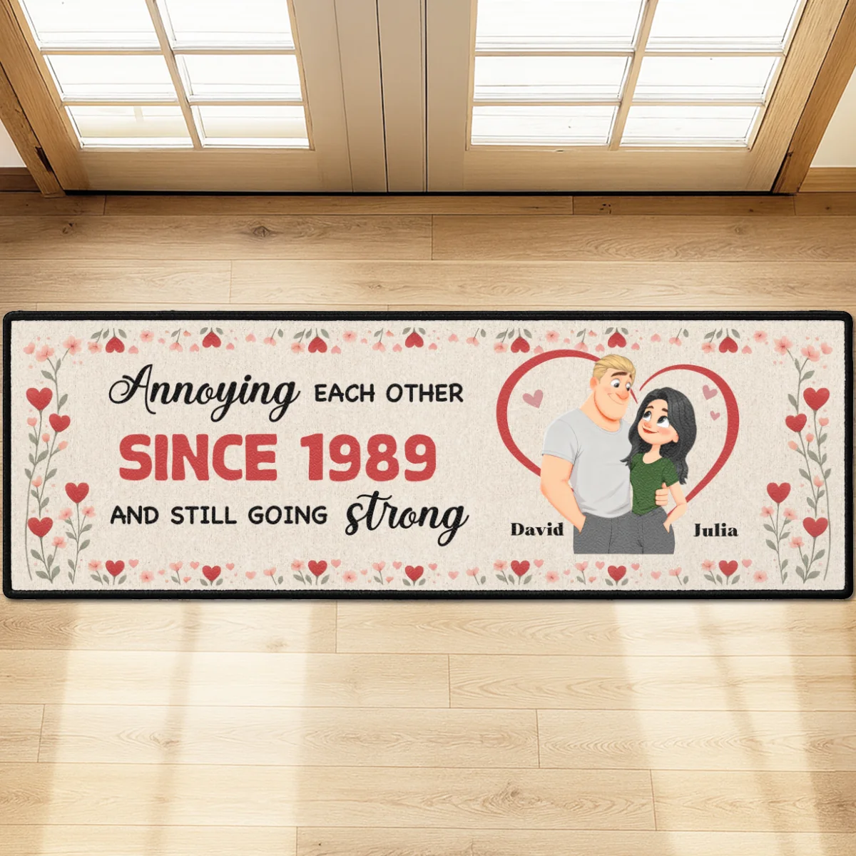 Annoying Each Other - Personalized Custom Runner Rug - Image 8