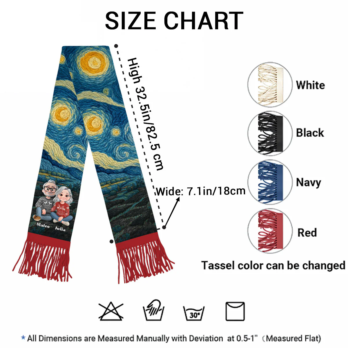 Annoying Each Other - Personalized Custom Scarf - Image 7