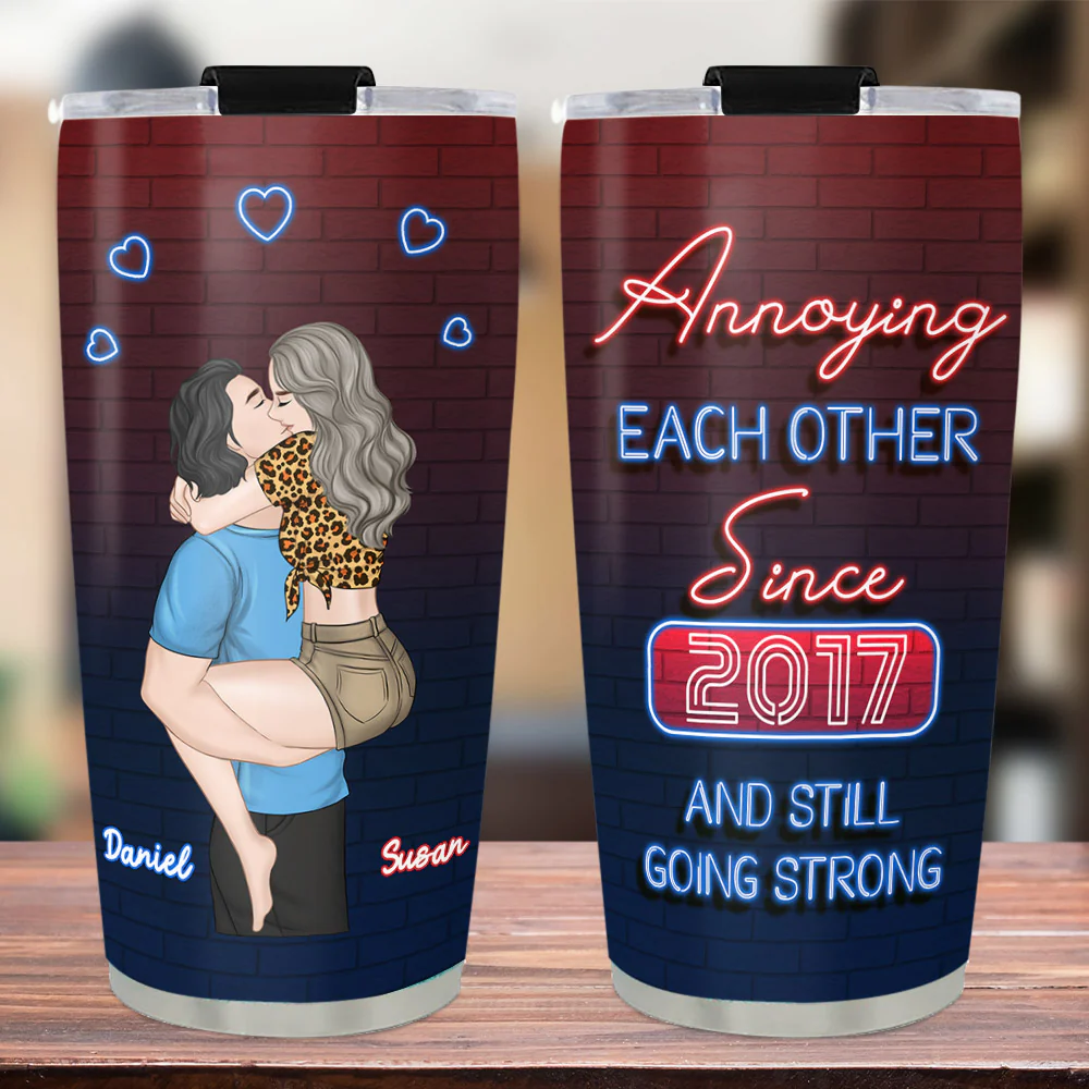 Annoying Each Other - Personalized Custom Tumbler - Image 2