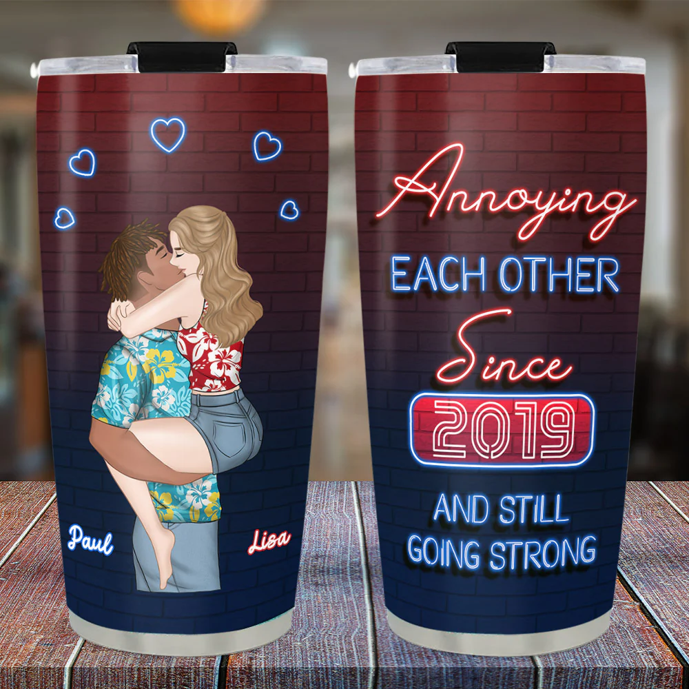 Annoying Each Other - Personalized Custom Tumbler - Image 3