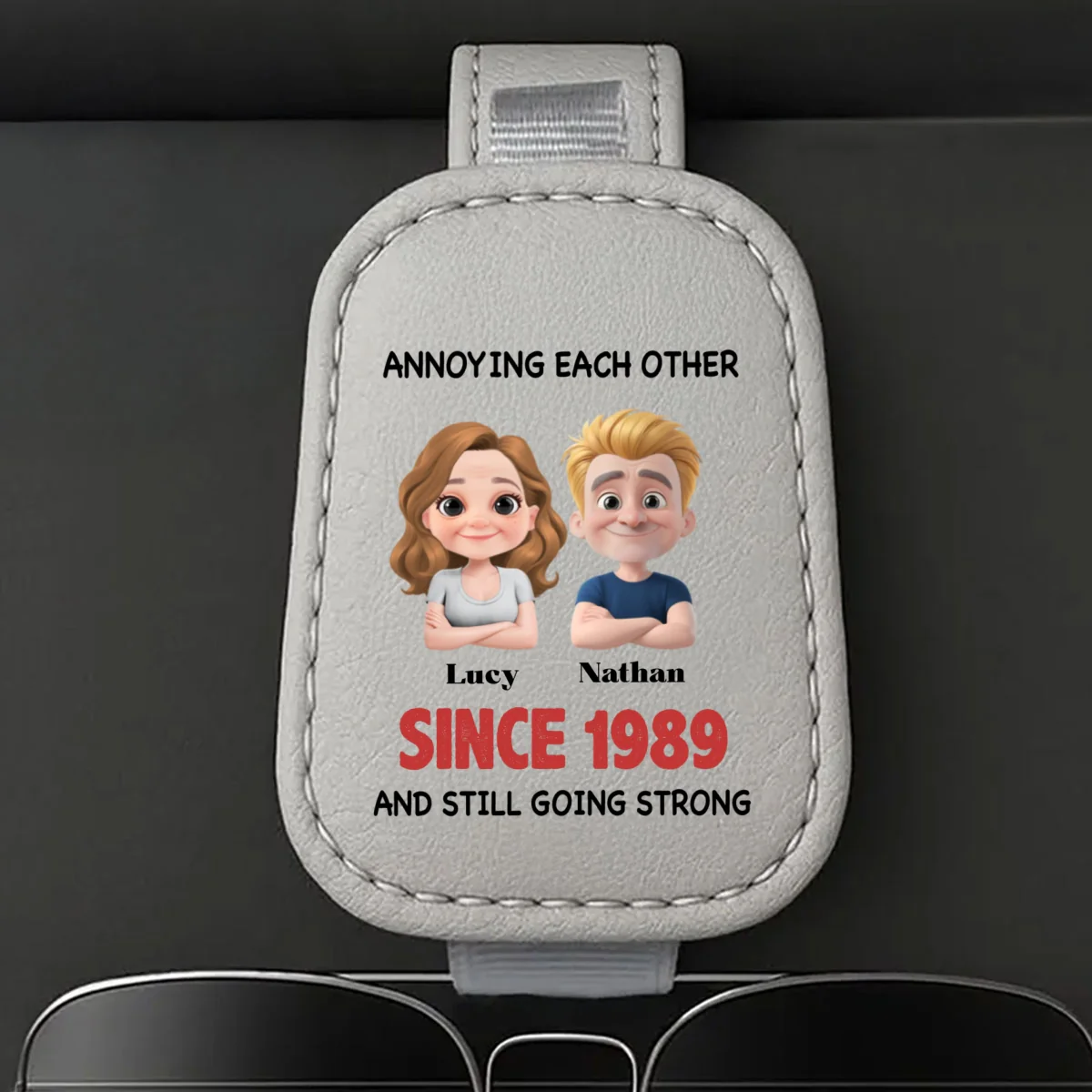 Annoying Each Other - Sunglasses Holder For Car Visor - Image 7