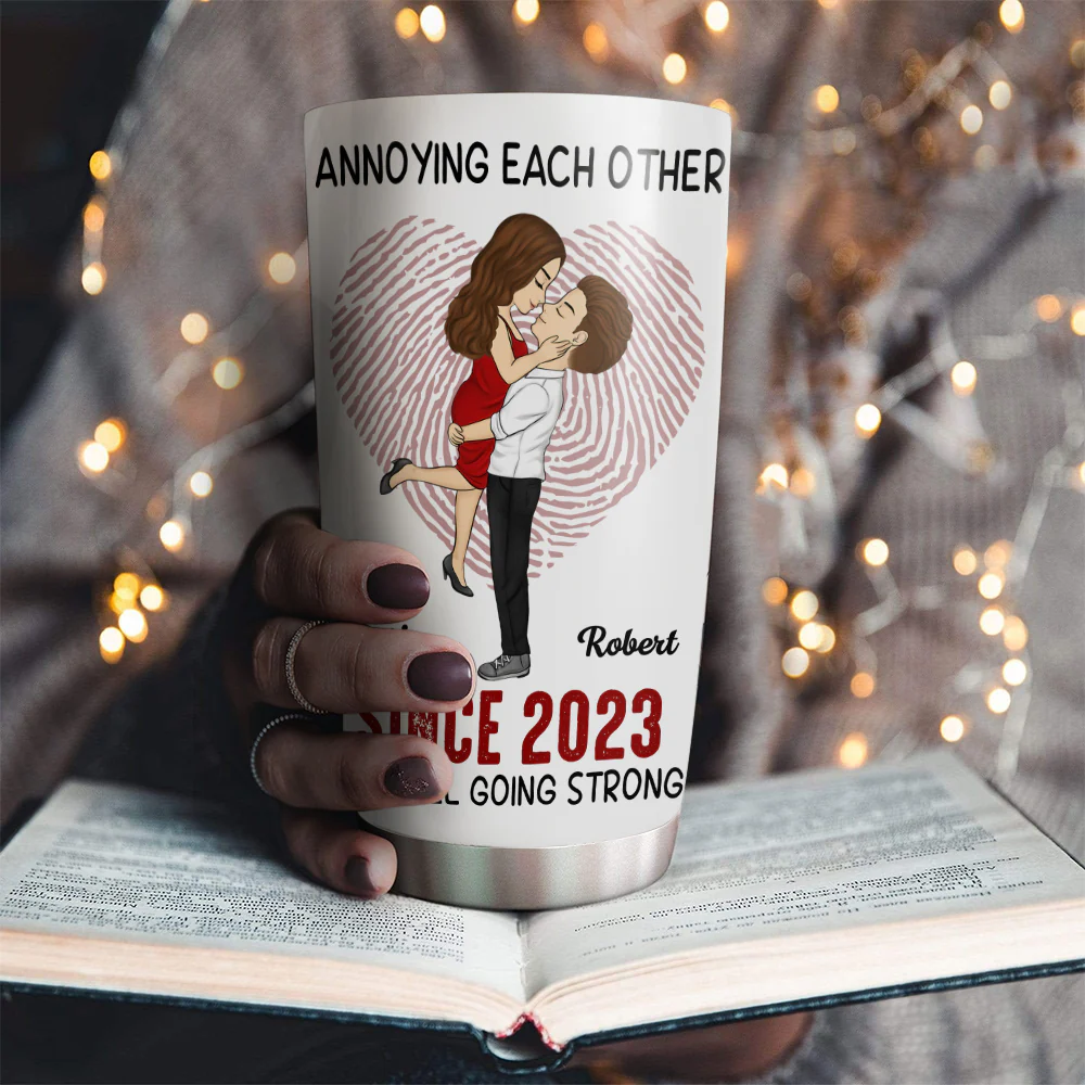 Annoying Each Other Version 2 - Personalized Custom Tumbler - Image 3