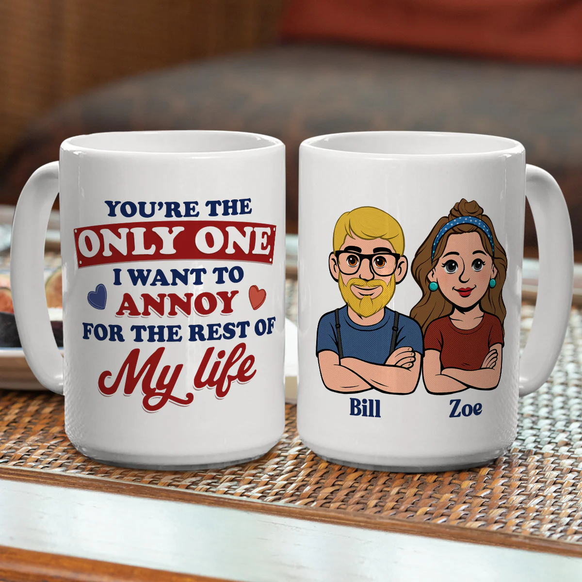 Annoying You Forever - Personalized Custom Coffee Mug - Image 5