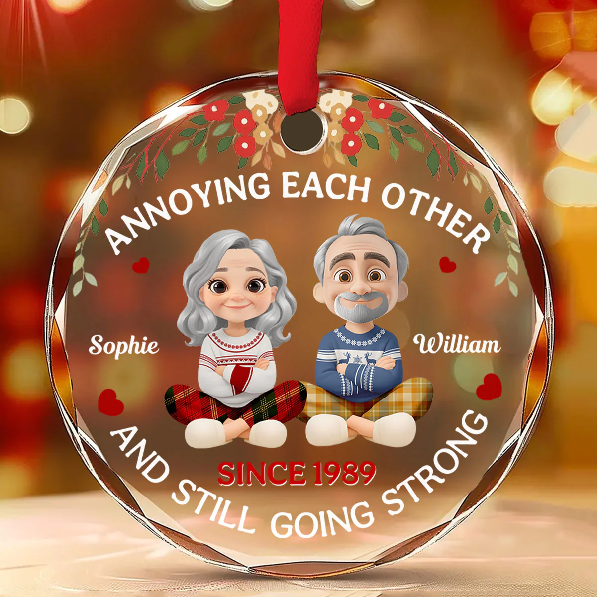 Annoying You - Personalized Custom Glass Ornament - Image 2
