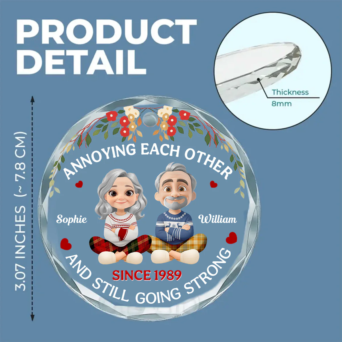 Annoying You - Personalized Custom Glass Ornament - Image 6