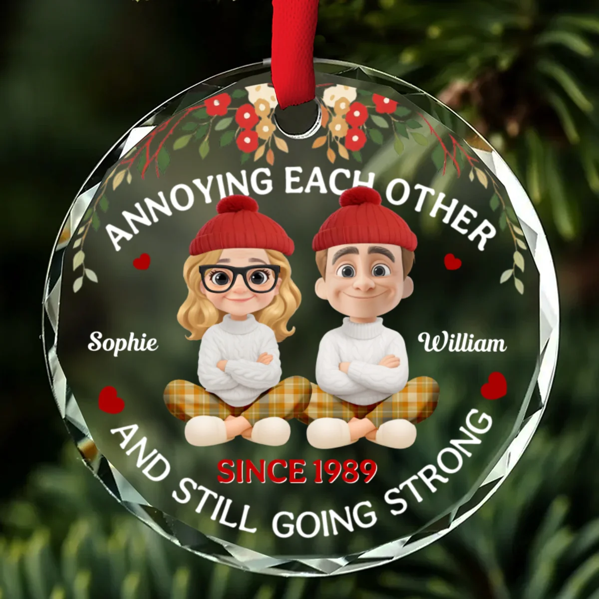 Annoying You - Personalized Custom Glass Ornament - Image 7