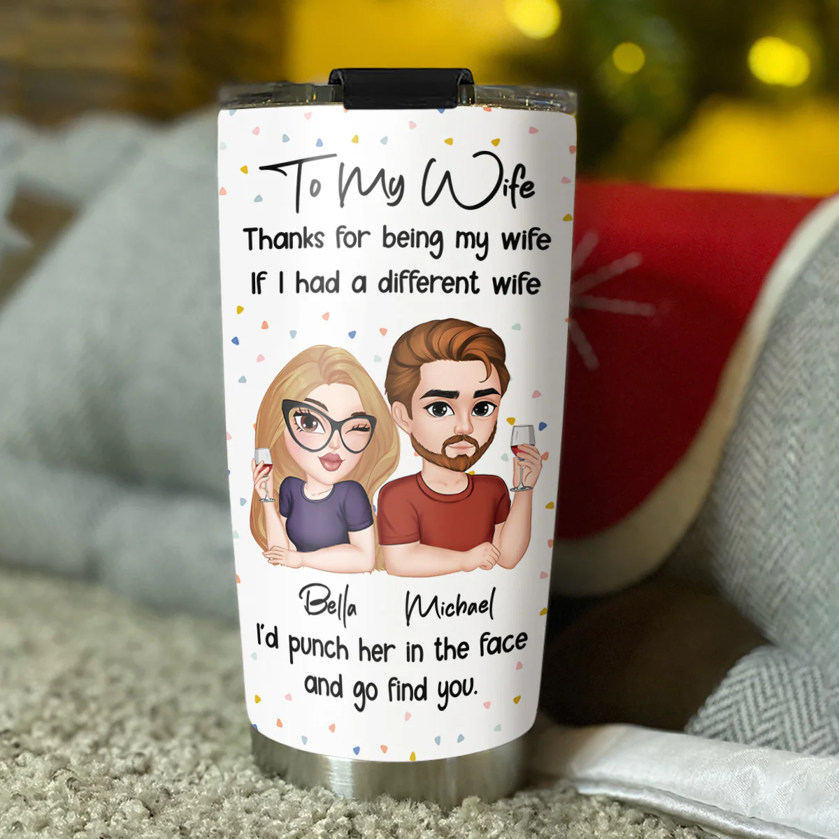 Another Wife - Personalized Custom Tumbler - Image 3