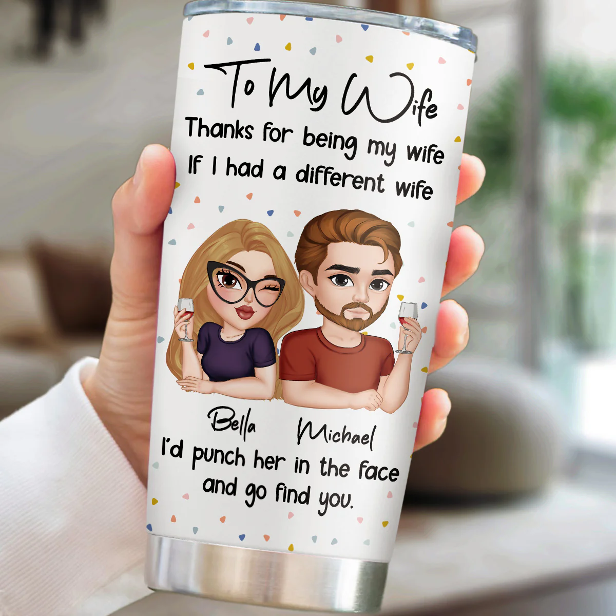 Another Wife - Personalized Custom Tumbler - Image 5