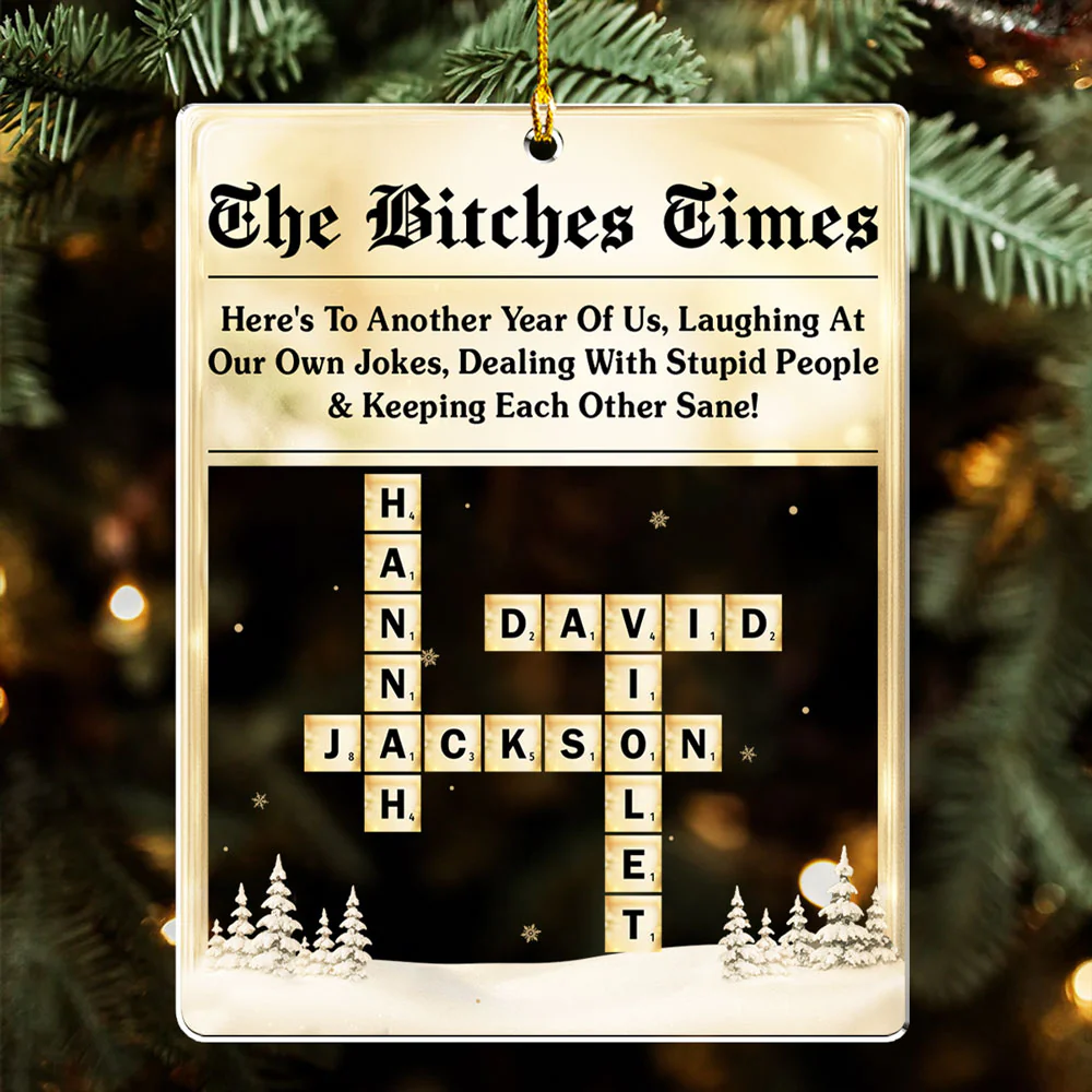 Another Year Together - Personalized Custom Acrylic Ornament - Image 3