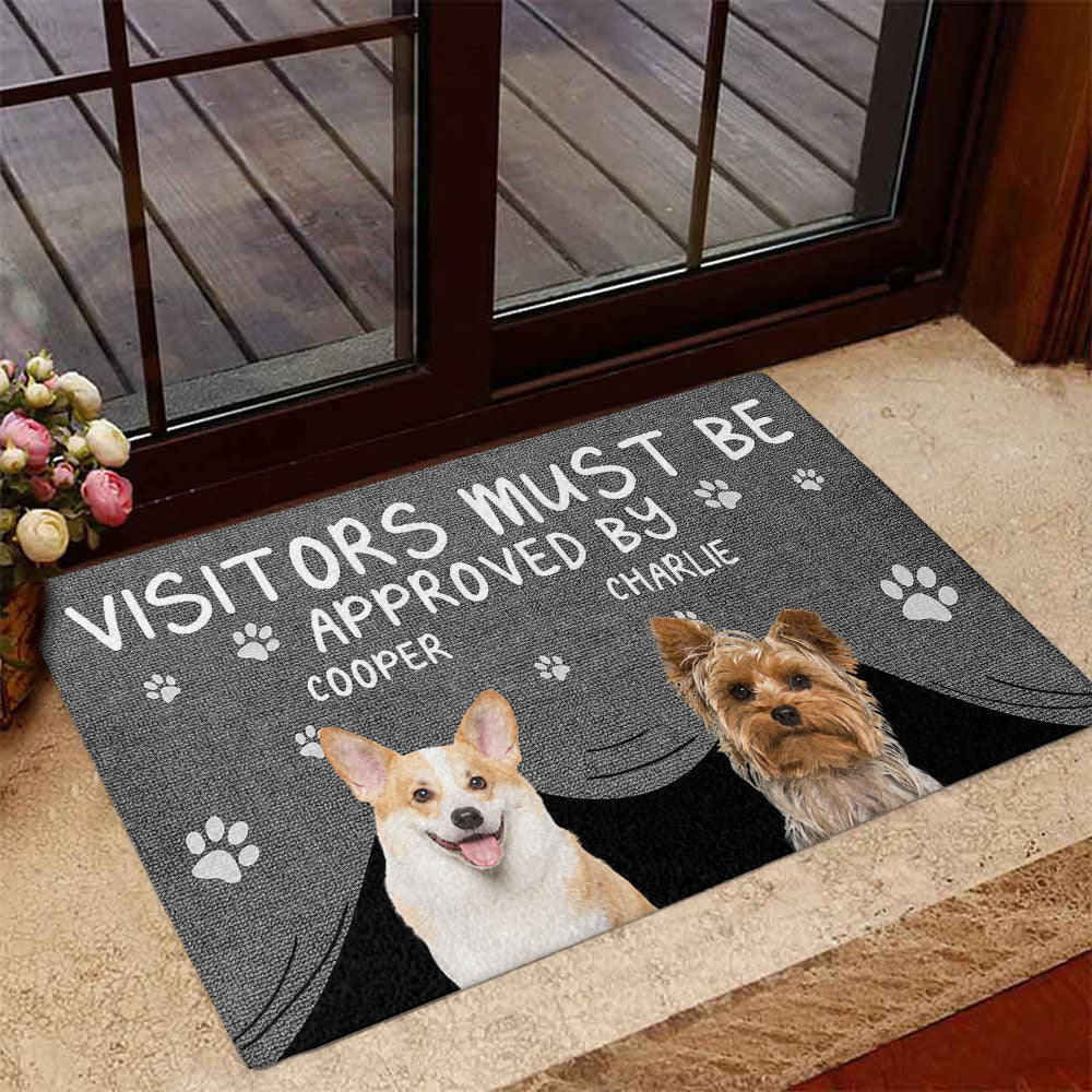 Approved By Pet Photo - Personalized Custom Doormat - Image 4