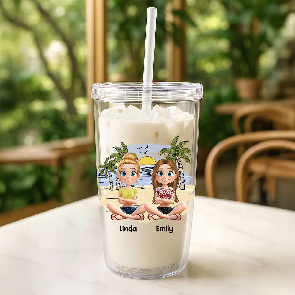 Are We Drunk - Personalized Custom 14oz Plastic Tumbler - Image 2