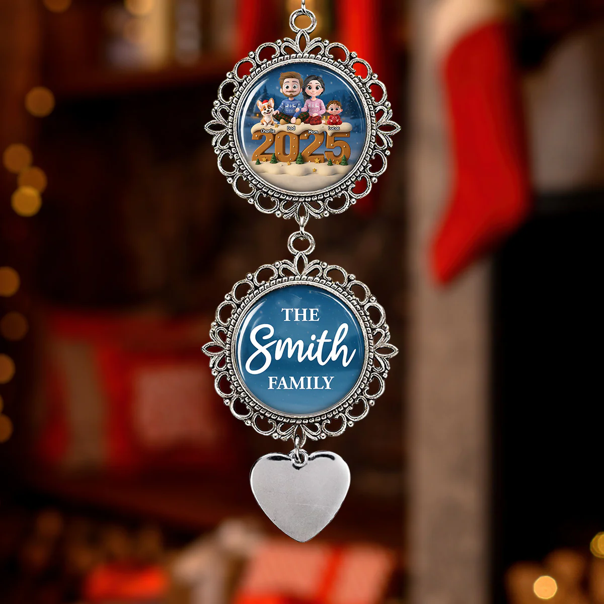 As A Family Now Onwards - Personalized Custom Charming Ornament