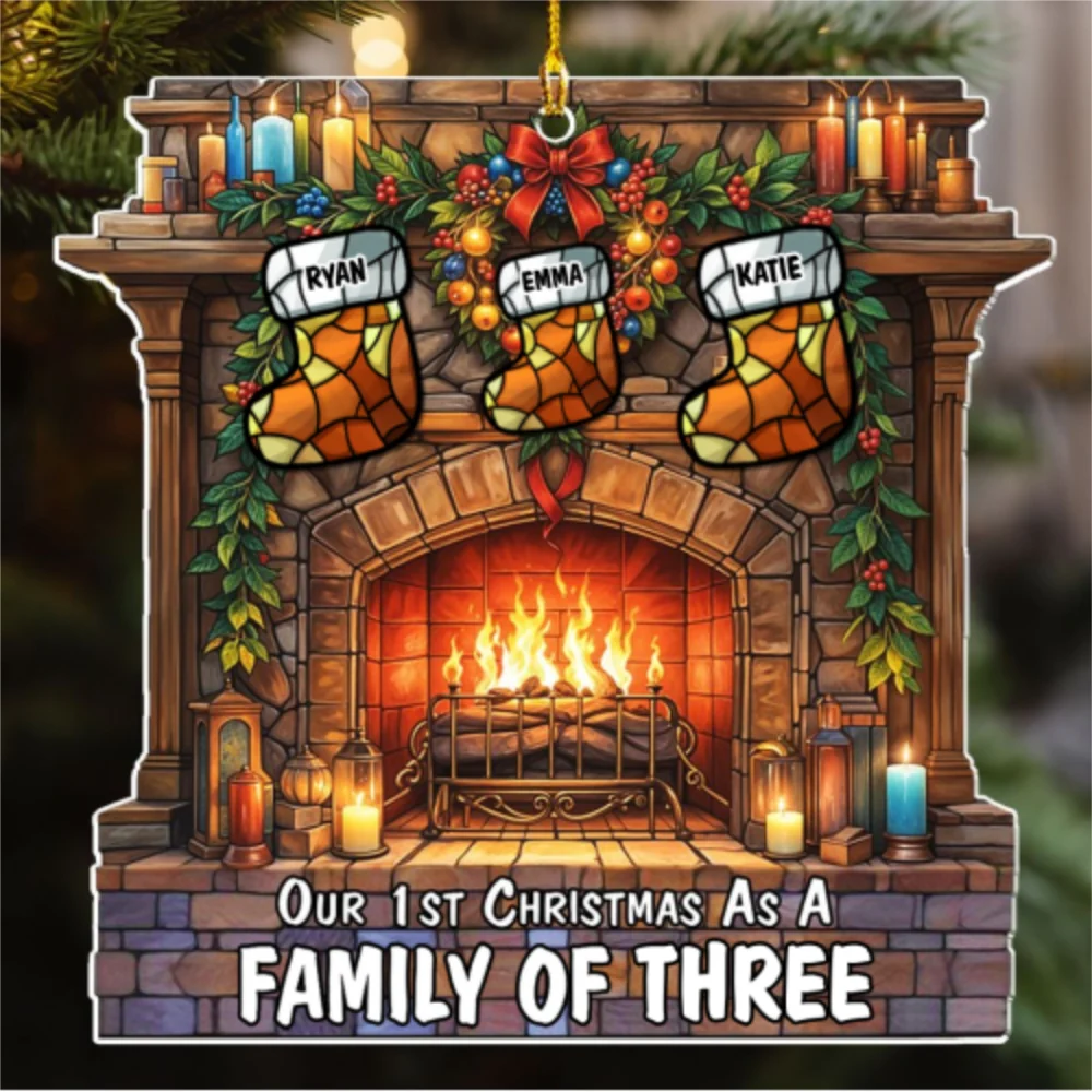 As A Family Of - Personalized Custom Acrylic Ornament - Image 5