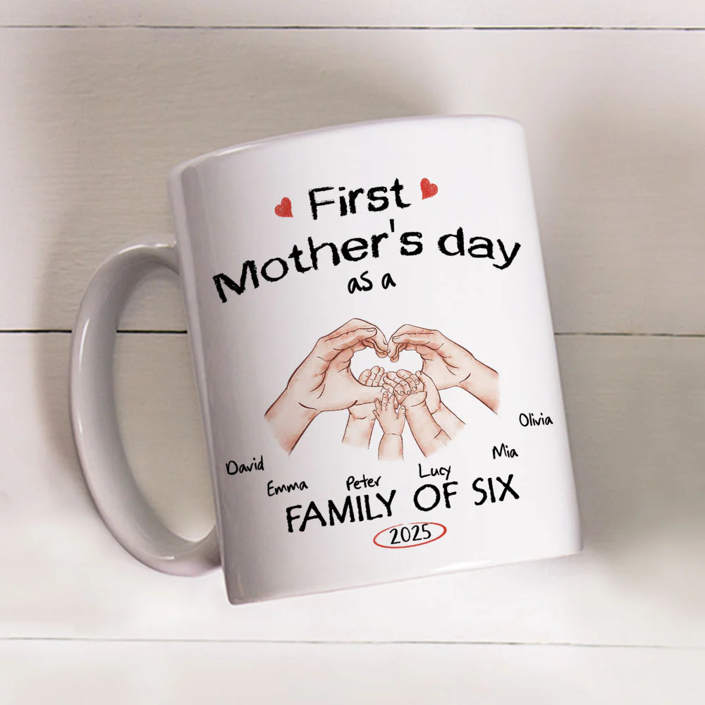 As A Family Of Three - Personalized Custom Coffee Mug - Image 6