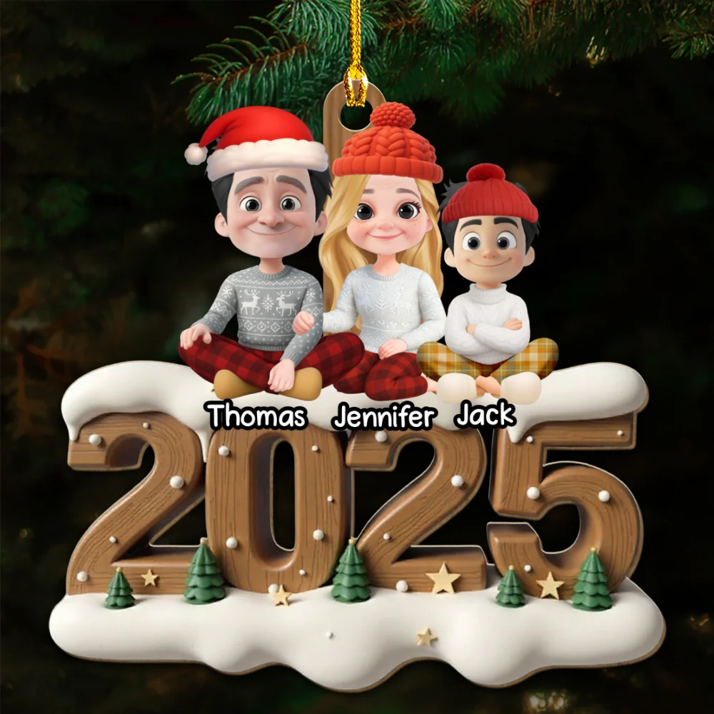 As A Family Onwards Extended Ver - Personalized Custom 3D Effect Wood Ornament - Image 5