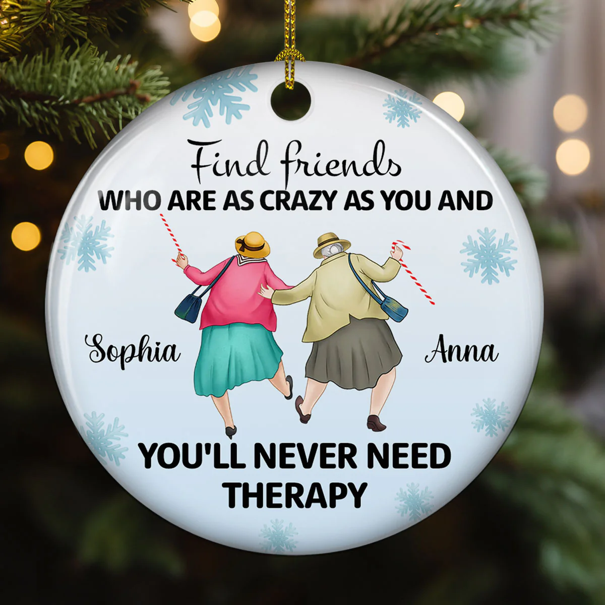 As Crazy As You - Personalized Custom Ceramic Ornament